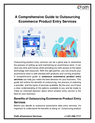 A Comprehensive Guide to Outsourcing Ecommerce Product Entry Services