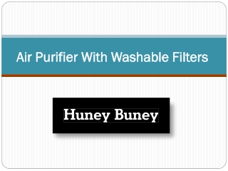 Air Purifier With Washable Filters