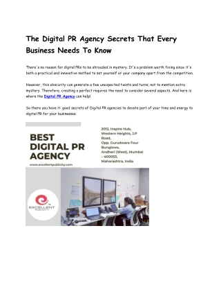 The Digital PR Agency Secret Every Business Must Know