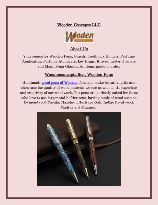 Buy Wooden Pens