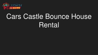 Cars Castle Bounce House Rental