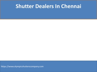 shutter dealers in Chennai