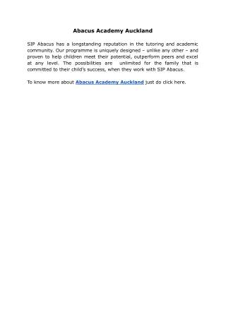 Abacus Academy Auckland
