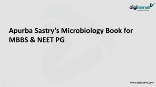 Apurba Sastrys Microbiology Book for MBBS  NEET PG