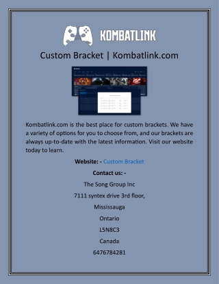 Custom Bracket  Kombatlink