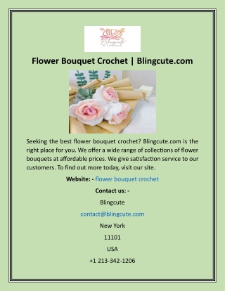 Flower Bouquet Crochet  Blingcute