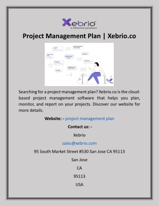 Project Management Plan  Xebrio.co