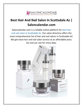 Best Hair And Nail Salon In Scottsdale Az  Saloncalendar.com