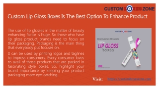 Custom Lip Gloss Boxes