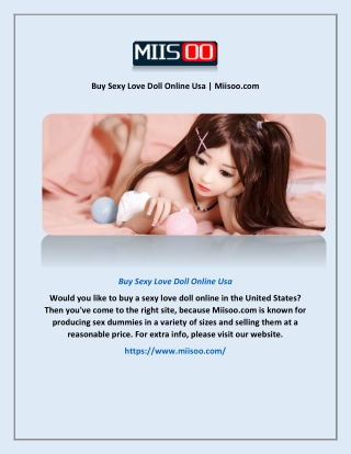 Buy Sexy Love Doll Online Usa | Miisoo.com