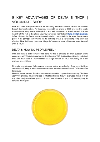 5 KEY ADVANTAGES OF DELTA 8 THCP _ VOLUNTATE SHOP