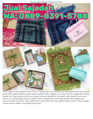 Ô889_8З9I_5ᜪ88 (WA) Harga Sajadah Sedang Sajadah Kecil Harga