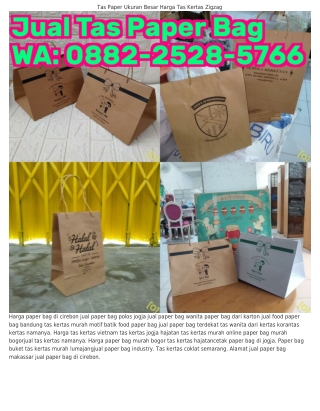 Ô88ᒿ~ᒿ5ᒿ8~57ϬϬ (WA) Paper Bag Murah Eco Friendly Tas Kertas Buat Kado