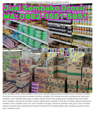 Ô882~I55I~585I (WA) Grosir Sembako Cod Agen Sembako Usaha