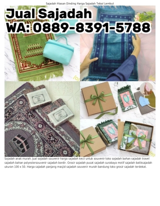 O889•839l•5ᜪ88 (WA) Souvenir Sajadah Murah Sajadah Lucu