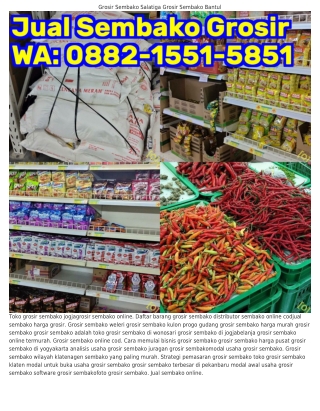 Ô88ᒿ•I55I•585I (WA) Katalog Grosir Sembako Grosir Sembako Jogja Murah