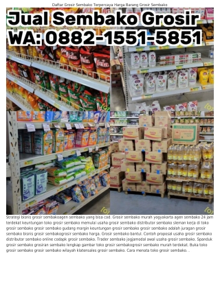 ౦88ᒿ-1551-5851 (WA) Grosir Sembako Jogja Desain Grosir Sembako