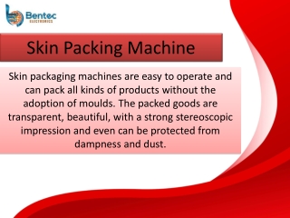 Skin Packing Machine
