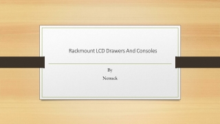 Rackmount LCD Drawers And Console