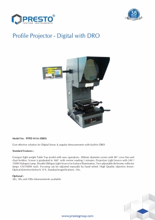 Profile Projector Manufacturer and supplier