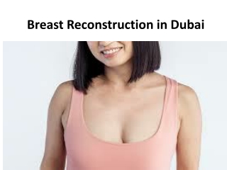 Breast Reconstruction in Dubai