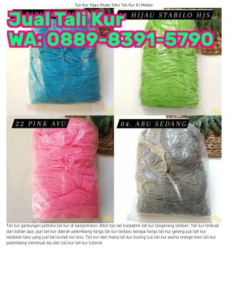 Ö889-8З91-579Ö (WA) Macam Macam Tali Kur Perbedaan Tali Kur Nylon Dan Pp