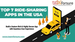 Top 7 Ride-sharing apps in the USA