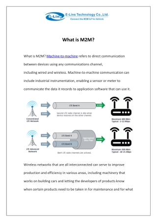 What is M2M | E-Lins