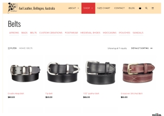 Buy Handmade Leather Belts Online in Australia | Handmade Australian leather bel