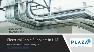 Electrical Cable Suppliers in UAE