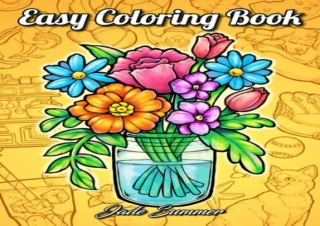 PDF/READ Easy Coloring Book: Large Print Designs for Adults and Seniors with 50