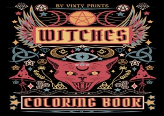 _PDF_ Witches Coloring Book: Witch Coloring Book for Adults, with Varied Eclecti