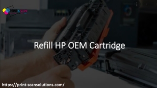 How To Refill HP OEM Cartridge