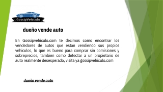 dueño vende auto