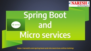 Spring Boot Online Training - NareshIT