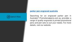 Parker Pen Engraved Australia  Promotionalpens.com.au