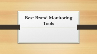 Best Brand Monitoring Tools