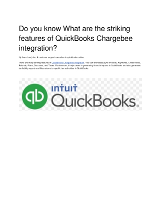 QuickBooks Chargebee integration1