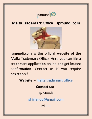 Malta Trademark Office  Ipmundi