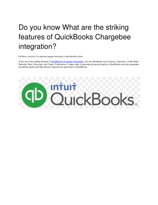 QuickBooks Chargebee integration1