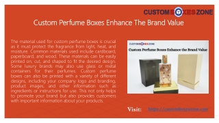Custom Perfume Boxes