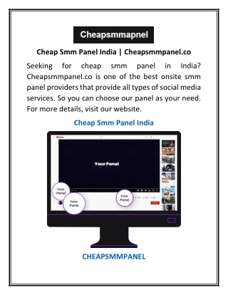 Cheap Smm Panel India | Cheapsmmpanel.co