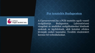 Pcr tesztelés Budapesten | Ciprusvervetel.hu