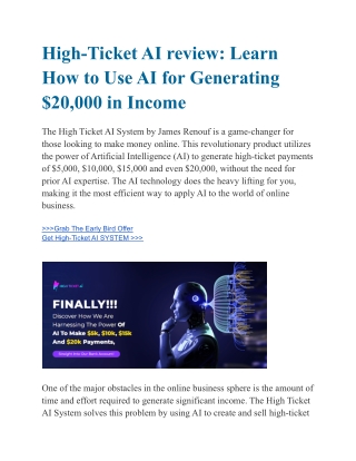 Learn How to Use AI for Generating $20,000 in Income