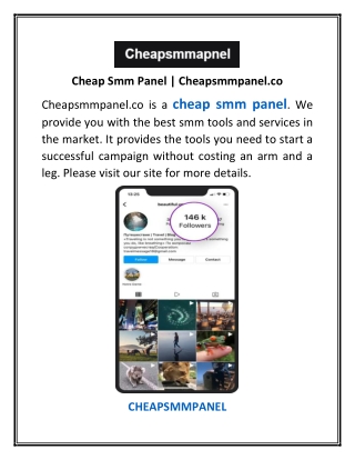 Cheap Smm Panel | Cheapsmmpanel.co