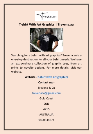 T-shirt With Art Graphics | Trevena.au