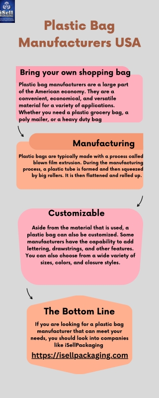 Plastic Bag Manufacturers USA