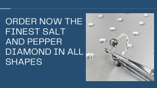 ORDER NOW THE FINEST SALT AND PEPPER DIAMOND IN ALL SHAPES