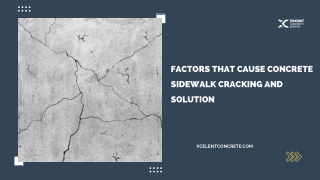 Factors That Cause Concrete Sidewalk Cracking And Solution