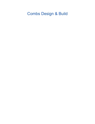Combs Design & Build
